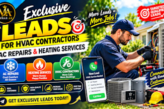 generate exclusive leads for hvac contractors ac repairs and heating services
