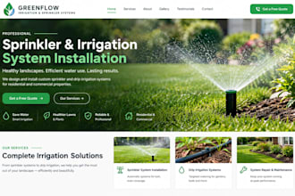 build squarespace sprinkler website irrigation drip system installer website