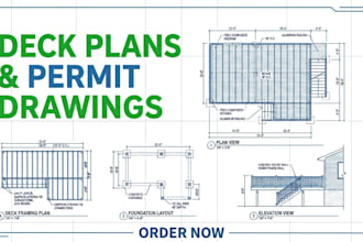 create deck plans and deck permit drawings
