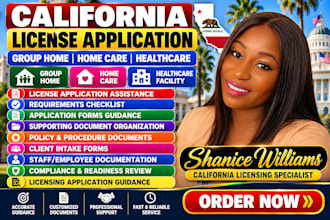 assist group home, home care, healthcare with license application in california