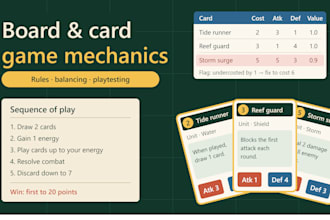 design board game mechanics, card game mechanics, rules and balancing