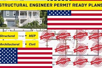 structural engineer engineer stamp permit ready plans for il MD ok fl tn nm ny