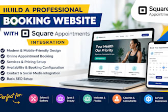 build a booking website with square appointments integration
