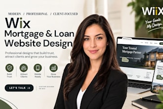 wix website for loan consultants website design mortgage broker website design