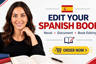 edit your spanish document, spanish novel or book as a spanish book editor