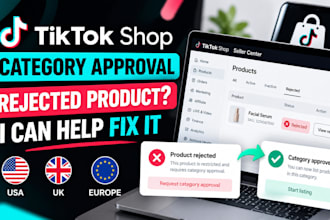 fix tiktok shop category approval ad rejected product issues