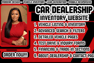 design a high converting car dealership inventory and auto sales website
