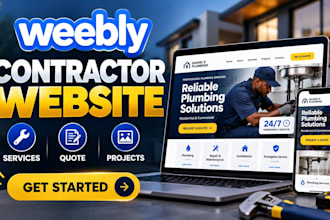design a weebly website for contractors and home services