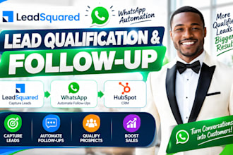 leadsquared whatsapp automation qualified lead follow up hubspot CRM