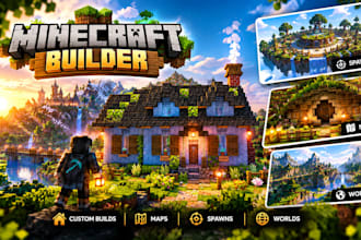 be your minecraft builder for custom builds, maps, spawns and worlds