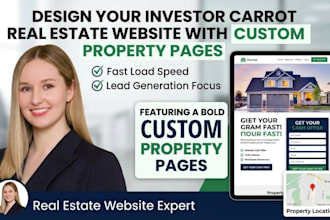design your investor carrot real estate website custom property pages template