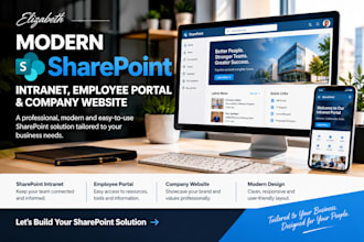 design a modern sharepoint intranet, employee portal and company website
