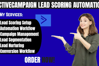 create activecampaign lead scoring automation campaign conversion workflow