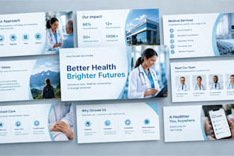 design a medical presentation, healthcare deck and powerpoint slides