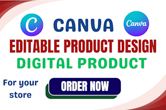 create editable canva digital templates for your ecommerce store