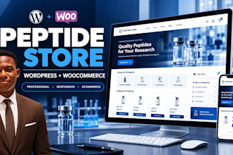 build a professional peptide store and research peptide website