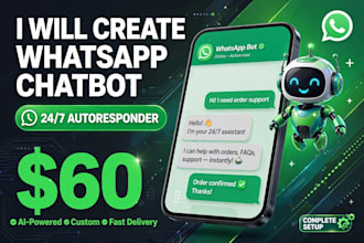 create whatsapp chatbot with autoresponder and automation for your business