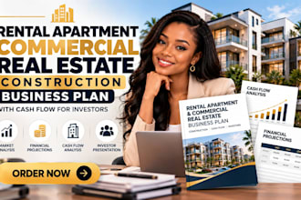 rental apartment commercial real estate construction wit cash flow for investors