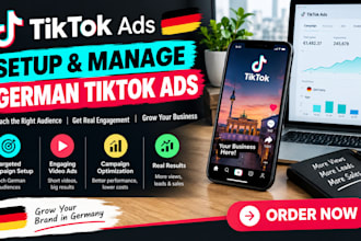 setup and manage german tiktok ads campaign germany tiktok video ads tik tok ads