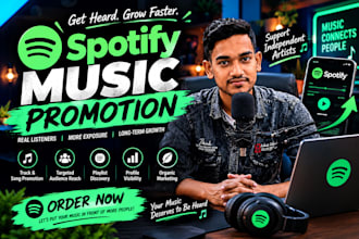 promote your spotify music with organic promotion and targeted marketing