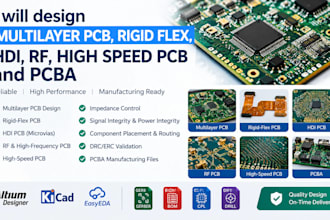 design multilayer pcb, rigid flex, hdi, rf, high speed, pcb and pcba
