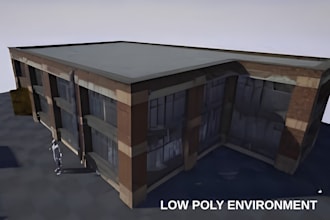 create psx ps1 ps2 low poly environments stylized game worlds retro horror maps