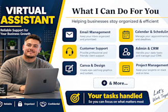 be your executive virtual assistant for email, calendar and customer support