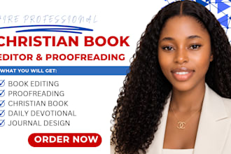 proofread and edit your christian daily devotional prayer or manuscript