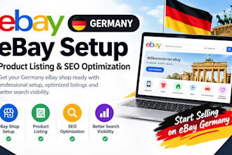 do german ebay setup creation, german ebay listing, german ebay seo, ebay lister