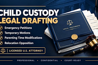 prepare temporary custody motions professional family law drafting