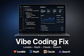 fix vibe coded app loveable replit claude code base44 production ready saas mvp