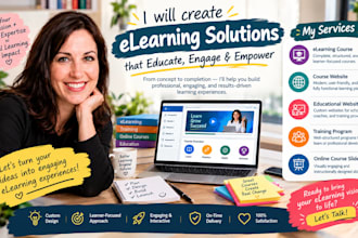 create elearning course, course website, training program, online course slide