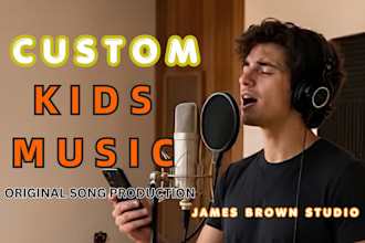 write, sing and produce catchy kids jingle songs and nursery rhymes