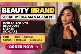be your social media marketing manager for hair extensions skincare and lashes