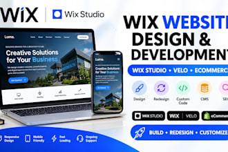 design, redesign and develop your wix website or wix studio site