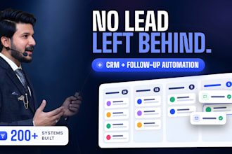 set up gohighlevel CRM, pipelines and email SMS follow up automation