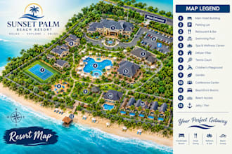 design custom wayfinding, visitor, and navigation maps