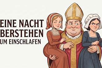 create long relaxing history videos for sleep in english,german