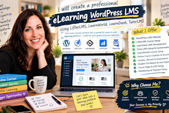 create elearning wordpress lms using lifterlms, learnworld, learndash, tutorlms