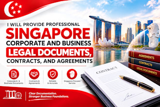 provide singapore corporate and business legal documents contracts and agreement