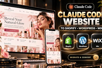 migrate convert claude code website to shopify liquid wordpress elementor wix