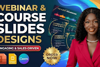 design webinar presentation online course powerpoint canva slides training deck