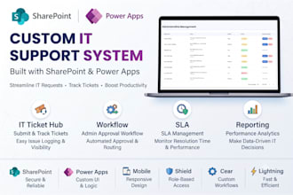 build a custom IT support ticket app in spfx and power apps