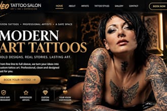 design wix scalp micropigmentation smp clinic website tattoo website