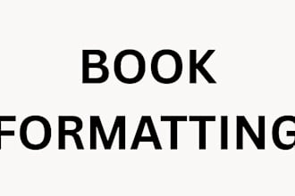 do book formatting, book layout design, kindle ebook format