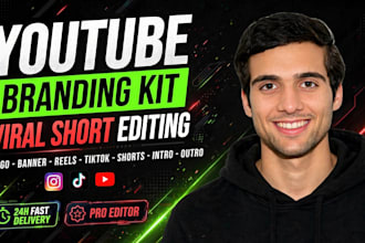 do youtube branding kit and viral short video editing