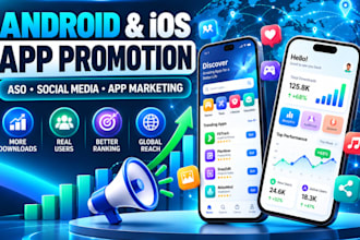 promote your android and ios app with aso and app marketing,