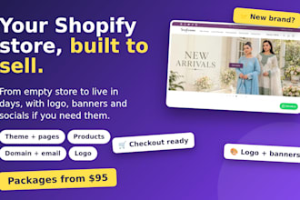 build your shopify store and launch your brand from scratch