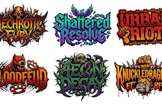 design deathcore, metalcore, hardcore and beatdown band logo