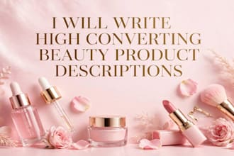 converting beauty and skincare product description copy